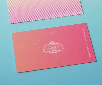 Фирменный стиль для салона красоты «Celebrate»  - визитки